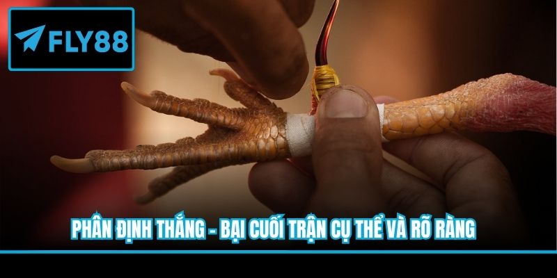 Phân định thắng - bại cuối trận cụ thể và rõ ràng 